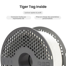 R3D - PLA High-speed - Blanc (White) - 1,75 mm - 1 kg avec RFID TigerTag