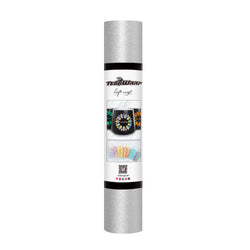TeckWrapCraft - Glitter - Vinyle Adhésif Argent