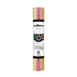 TeckWrapCraft - Vinyle - Rouleau Léopard Pêche Holographique - 30 cm x 1,5 m