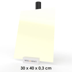 Plaque acrylique MissKraft - Pastel Jaune Pâle