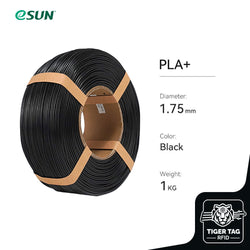 eSun - PLA+ - Noir (Black) - 1,75 mm - 1 kg Refill avec RFID TigerTag