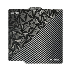 Ziflex - Plateau d'Impression pour Bambu Lab Séries X1/X2/P1/P2/A1 - Big PEO & Fibre de Carbon PET Smoo