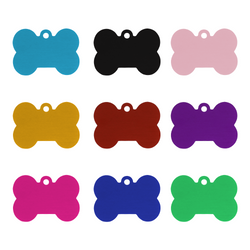 Creality - Plaques d'Identité pour Chiens (Large Multicolor Anodized Aluminum Dog Tags) - 18 pcs