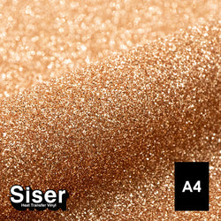 Siser - Glitter Flex - Feuille A4 Thermocollant - (G0109) Fauve Pailleté - 20 x 30 cm