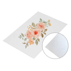 MissKraft - Sublimation - 5 Plaques de Métal Perlé - Blanc - 15 x 20 cm