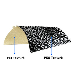 Ziflex - Plateau d'Impression pour Bambu Lab Séries X1/X2/P1/P2/A1 - PEO & PEI Textured - 257 x 257 mm