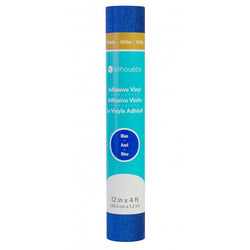 Silhouette - Vinyle Pailleté Bleu (Glitter Blue) - Largeur 30 cm