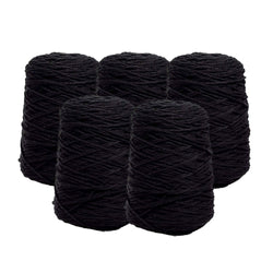 MissKraft - Tufting - Pack Recharge 5 Pelotes - Noir
