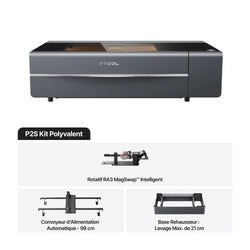 xTool - P2S  55W - Classe IV - Kit Polyvalent